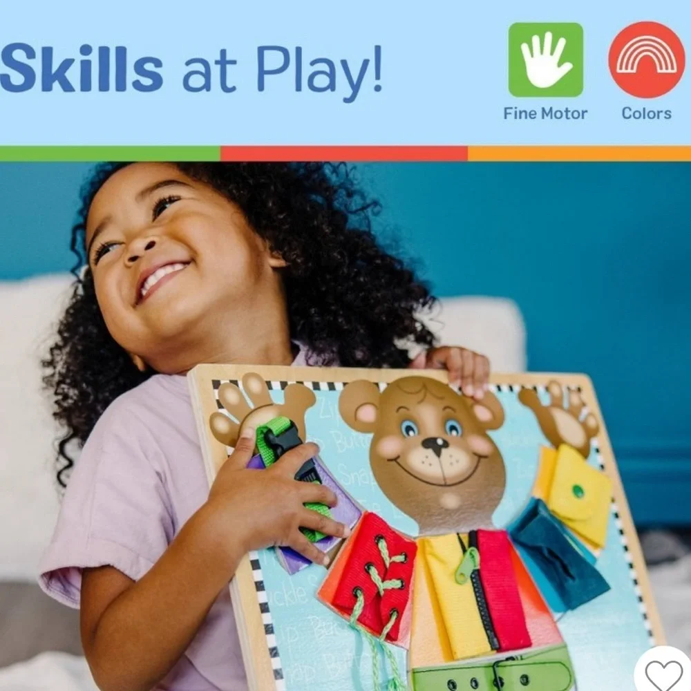 Melissa & Doug Basic Skills Bear Puzzle Board Fine motor skills